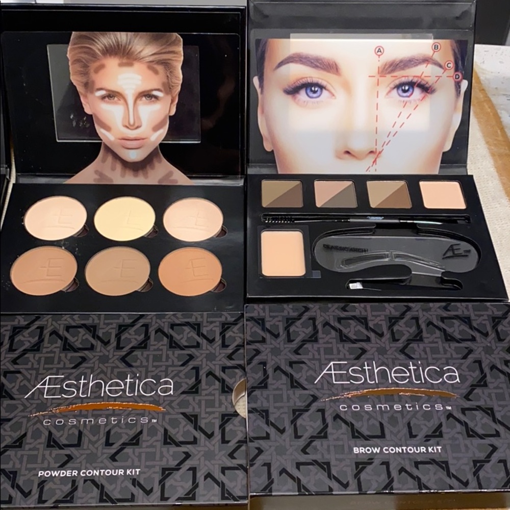 Aesthetica powder and brow contour kit